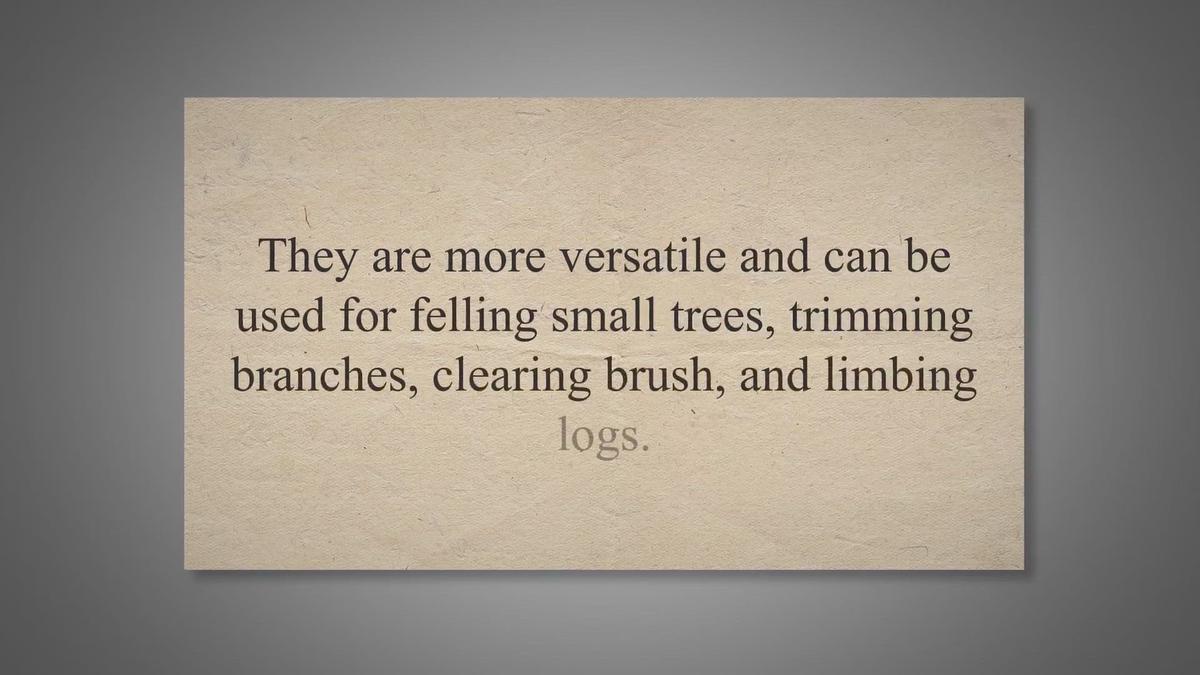 'Video thumbnail for What is a Limbing Axe?'