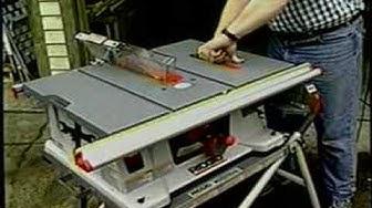 'Video thumbnail for Ridgid Table Saw'