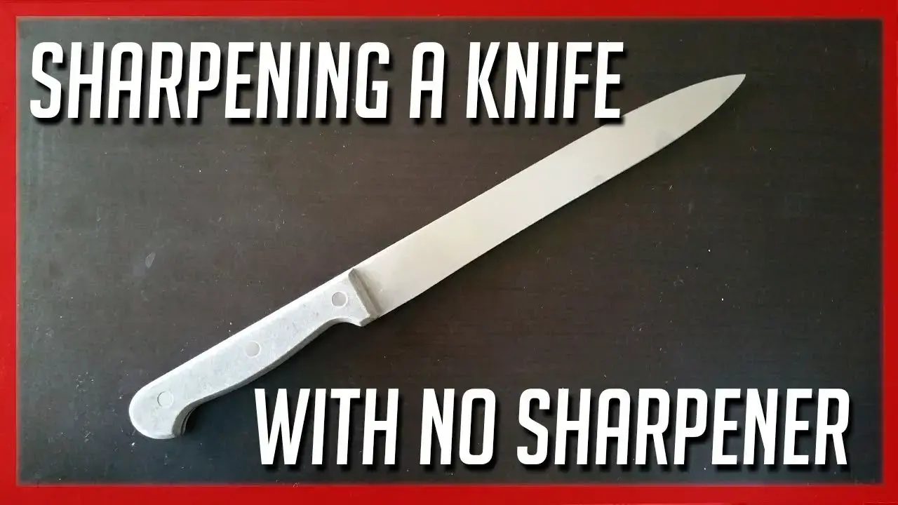 'Video thumbnail for Apartment Prepper Sharpen a Knife Without a Sharpener'