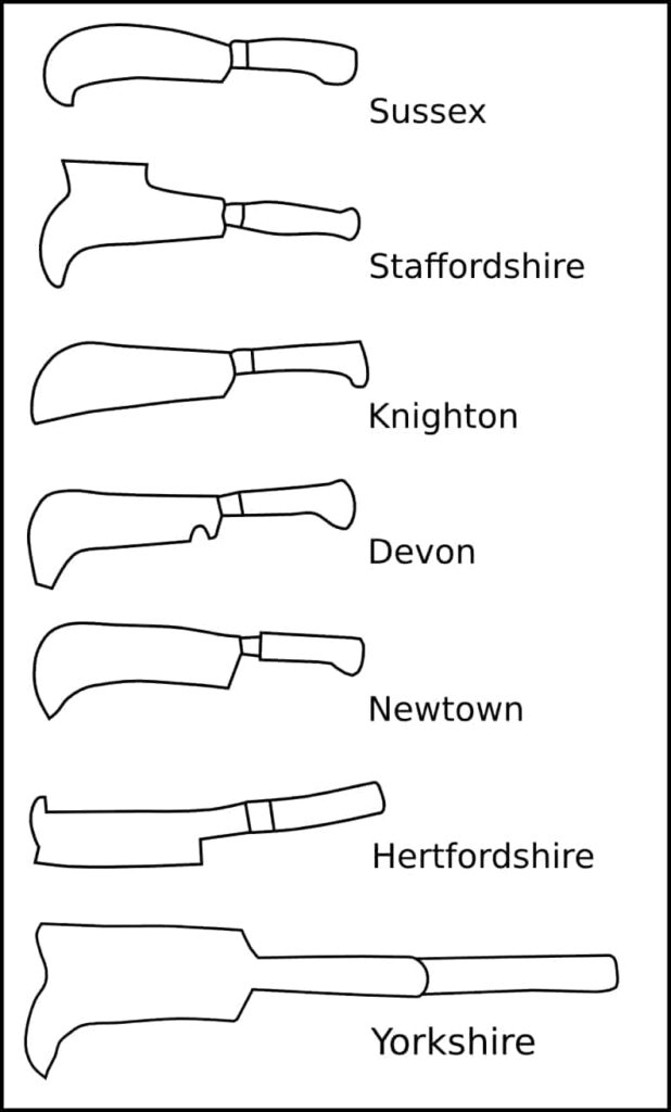 types of billhooks