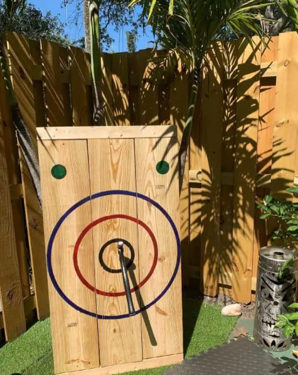 Stationary DIY Axe Target