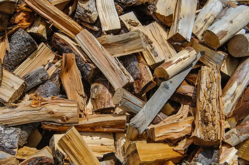 firewood in a pile
