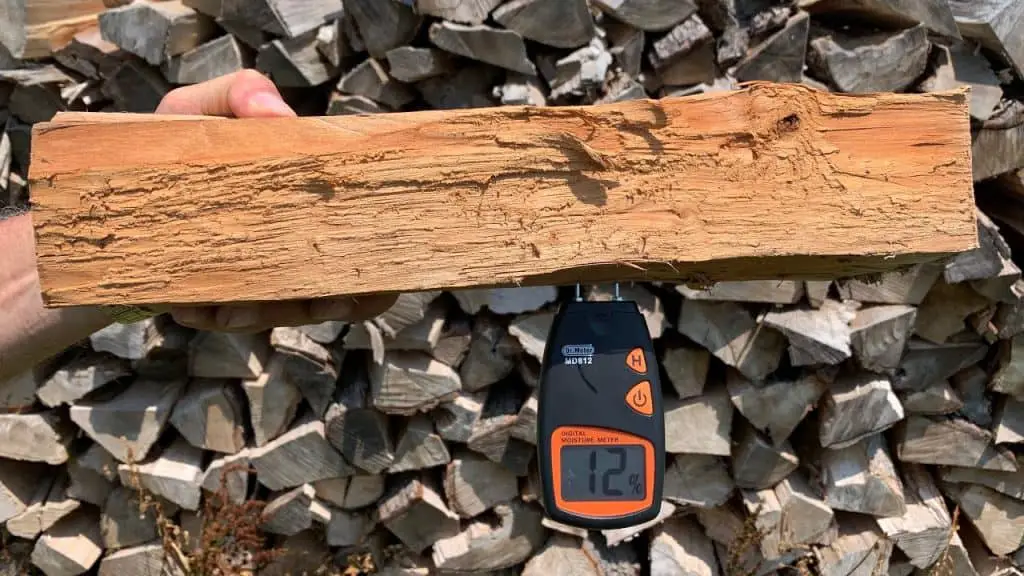How to Season Firewood with a moisture meter