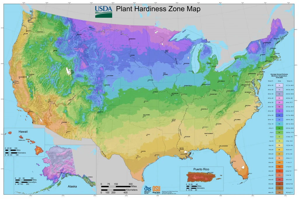 usa map of cold temperatures