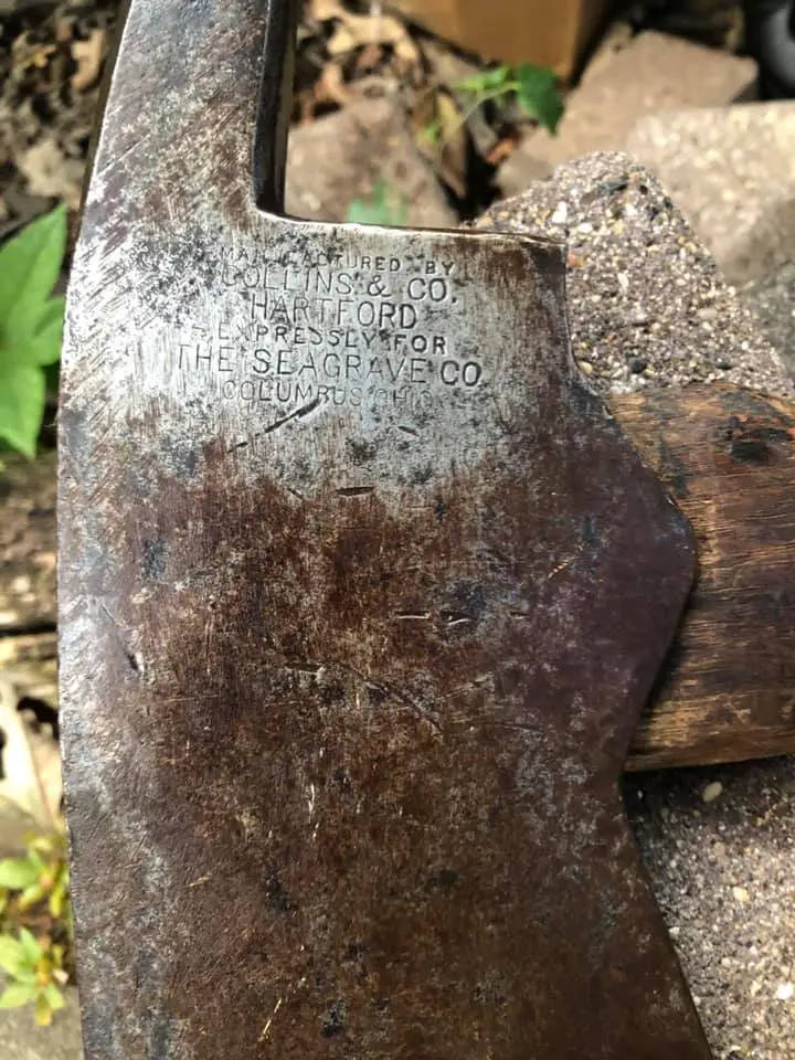 Collins & Co Axe Head Stamped Hartford
