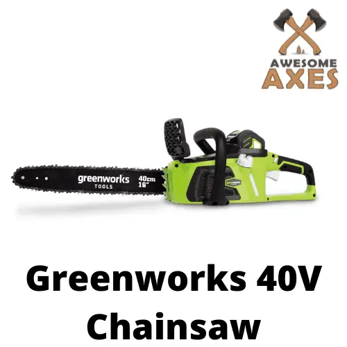 Greenworks 40V Chainsaw Review on AwesomeAxes.com