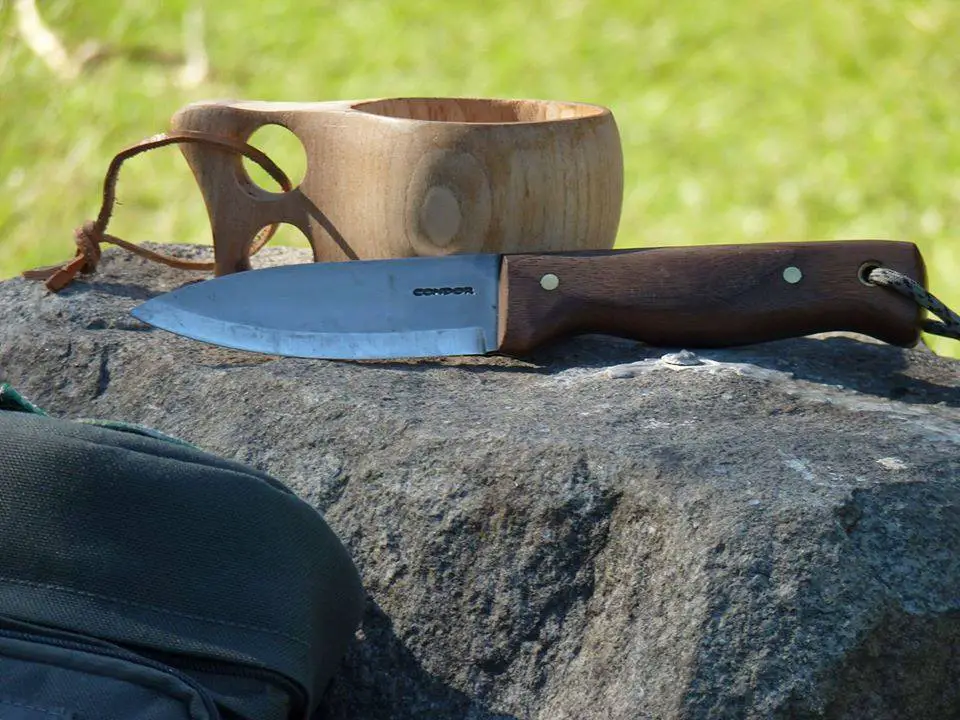 Carving a bowl with a Condor Bushlore Knife