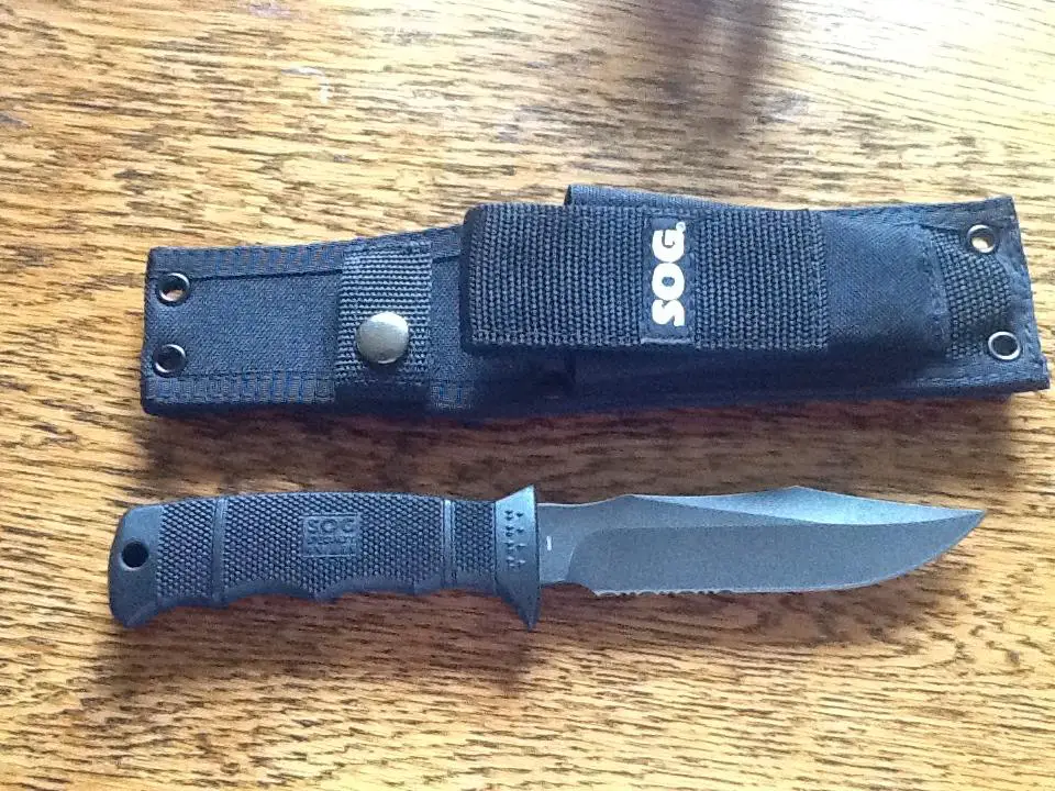 SOG Survival Knife with Fabric Sheath