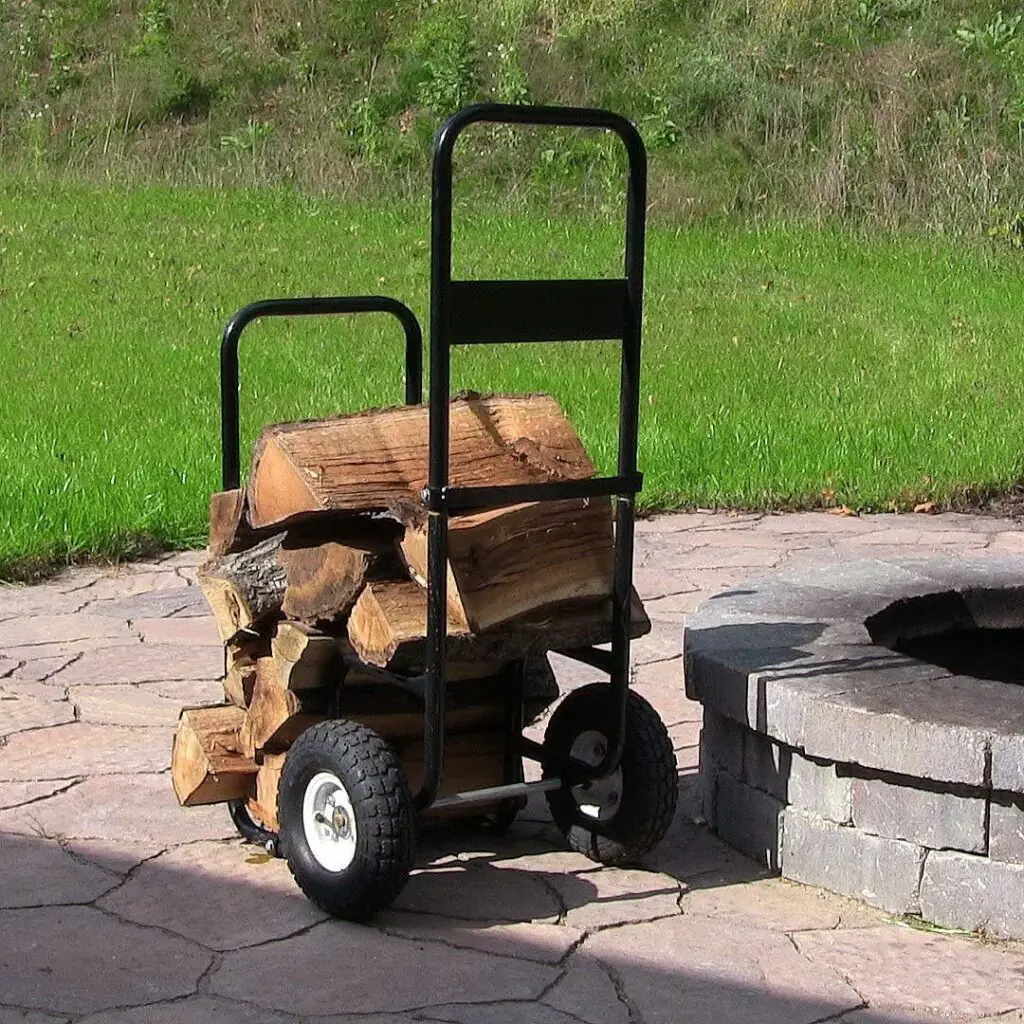  Sunnydaze Firewood Cart